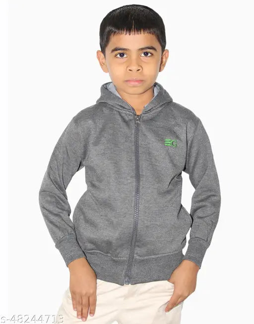 Cotton blend, solid color sweatshirt for boys. Comfortable and warm children's wear. Goodluck Flawsome elegant design, ideal winter gift