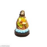 Multicolor Poly Resin Jesus Christ Holy Statue (9x6 cm), perfect for Christmas decoration or home showpiece