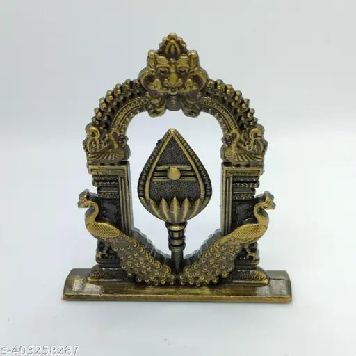 Indian handcrafted Murugan Vel dashboard with peacock motif for car interiors