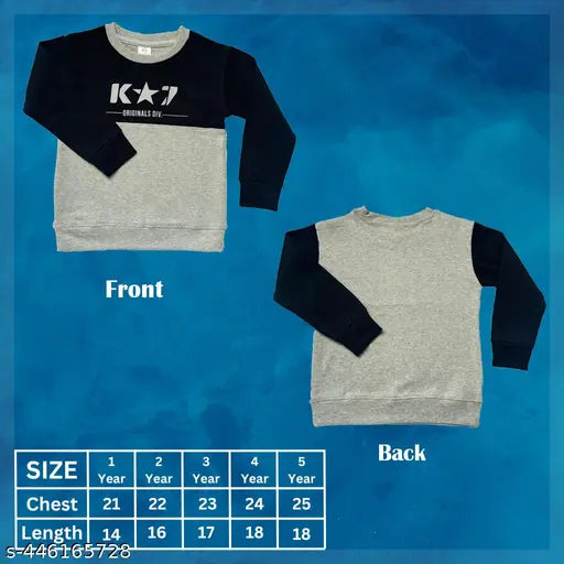 Colorblocked long-sleeve kids' combo t-shirts (1-5 years), premium cotton, vibrant colors, made in India