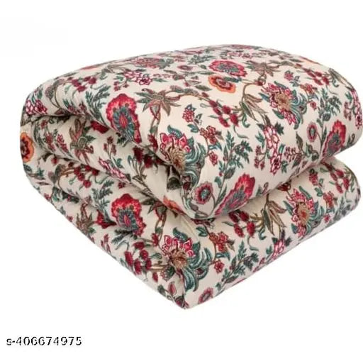 Cotton blend ultra soft comforter for double bed, ideal for air-conditioned rooms. Made in India