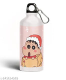 DC Brand Aluminium Sipper Bottle (750ml), Shinchan printed, ideal for kids gifts, office use, or travels