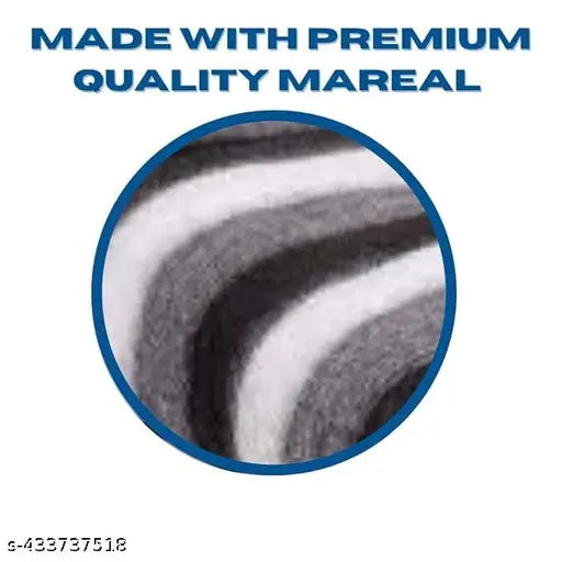 Richlinen striped wool travel blanket, soft and warm for donation or gifting in AC rooms