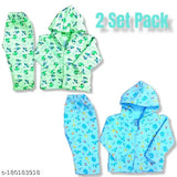 Wool unisex baby sweater set with cap, printed net pattern, 3-6 months size, India origin