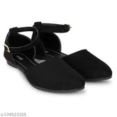 Suede suede flats, fashionable ethnic wear for versatile women's footwear