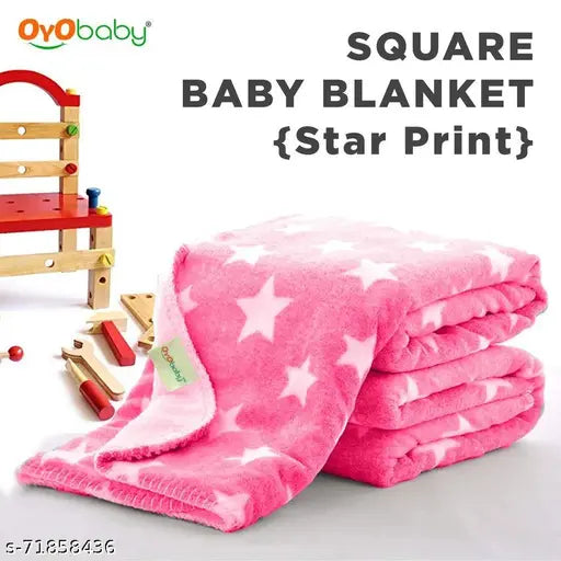OYO BABY unisex microfiber quick-dry blanket, ultra-soft, highly absorbent (0-9 months), 3D printed design, ideal for winter, India origin