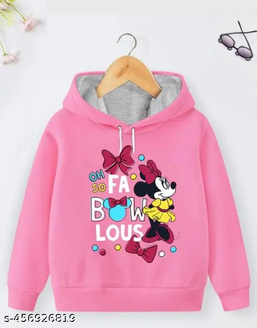 Trendy printed cotton hoodies for kids, unisex and versatile winter layer for chilly days