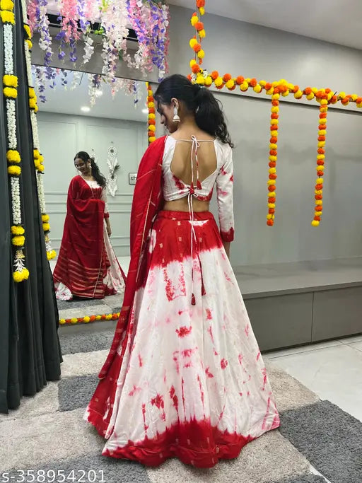 Art silk sequins work lehenga choli & dupatta set, semi-stitched Indian women's clothing in latest designer collection