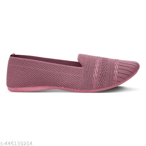 Multicolor textile Siaz ballerinas with high-quality sole - stylish flat shoes for women and girls