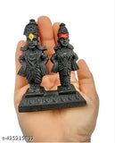 Exquisite Indian poly resin idol, beautifully crafted Vitthal Rukmani statue for home or office decor