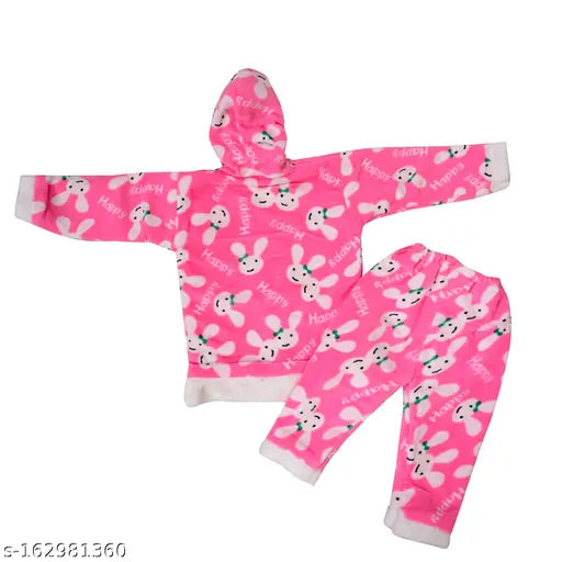 Woolen unisex hoodies, printed net design for infants and toddlers (0-18 months), soft swat fabric made in India