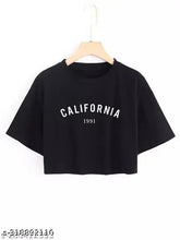 SQF cotton crop top printed, short sleeves, women's fashion in vibrant colors, comfortable and versatile, perfect for daily wear