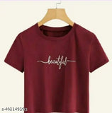 Women's cotton crop top, printed design, short sleeves, latest combo pack - Indian women's fashion apparel