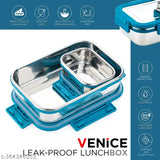 Stainless steel leak-proof lunch box, premium quality, durable and easy to clean for adults or kids meals