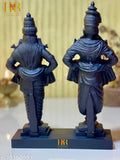 Premium quality black poly resin Vitthal Rukmini statue, home decor showpiece