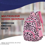 Black stylish polyester backpack, 26L Tinytot model - ideal for school, college, travel