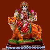 Durga Maa Poly Resin Statue, 9cm x 15cm x 21cm, Goddess Durga Idol for Home