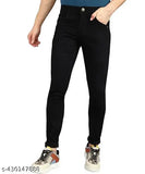 black men's denim jeans, solid pattern, everyday essential for 28/29", 30/31", 32/33", 34/40" sizes from NEW BLUE LITE, India-made