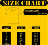 Cotton oversized printed t-shirt for women, trendy and stylish casual wear with short sleeves, XXL size from India