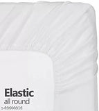 Glace Cotton, superfine elastic fitted king size double bedsheet with abstract pattern & 2 pillow covers, ideal for adult use