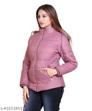 Nylon, solid color, long-sleeve women's jacket. XXL size with bust 46in, length 29in, waist 25in, hip & shoulder 25in, 25cm. Indian-origin fashionable jacket on hanger