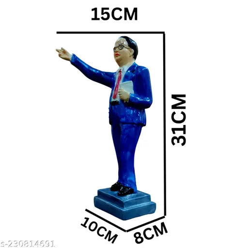 Resin Premium Dr. Bheem Rao Ambedkar idol statue, 10x8x31cm handicraft artifact showpiece