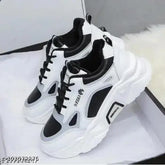 Mesh casual shoes with PVC sole, colorblocked design, lace-up fastening - women's footwear from India