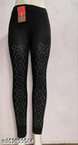 Modal embellished net black jeggings for women, ultra-soft and comfortable, perfect for casual occasions
