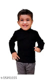 Boys black wool highneck sweater, pack of 1 in various sizes from 0-6 months to 8-9 years. Wool sweater on hanger