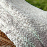 Antique Beige geometric pattern pure cotton sofa throw, soft fibers add elegance and comfort to your space