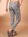 Rayon printed pyjama combo pack for women with back pockets, maxi length and elasticated waistband. Indian-made sleepwear/joggers featuring stylish back pockets