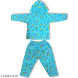 Wool unisex sweater set with cap, printed net pattern, for babies 3-6 months, Indian origin