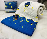 Grey-white microfiber reversible single bed comforter, 60x90 inches, lightweight for all seasons