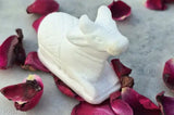 Marble Shiva Nandi Ji statue, 4cm, Indian home decor, Lord Mahadev idol figurine