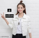 Trendy cotton blend full sleeve women's jacket for girls - solid pattern, long sleeves, size S-XL