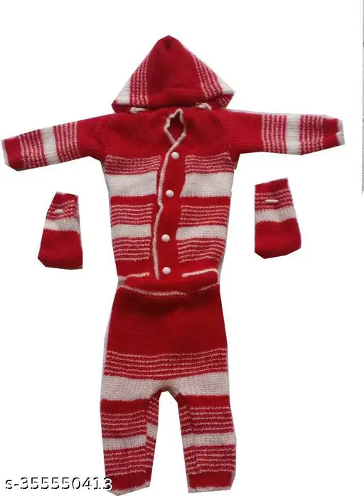 Colorblocked cotton kids winter dress, 0-3 months in India