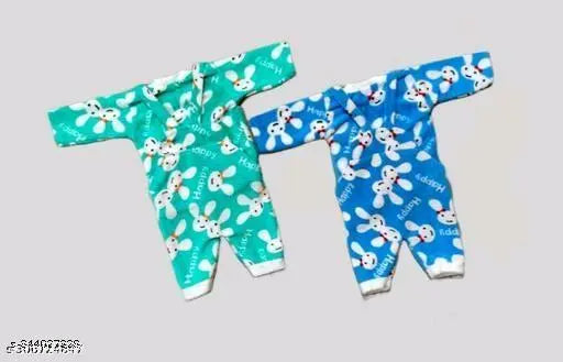 Woolen unisex winter wear for kids, printed net design, pack of 2 sizes (0-3 months), Indian origin