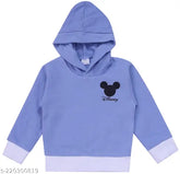 Cotton printed sweatshirt for girls, trendy design in sizes 3-6M and 18-24M, origin India