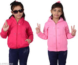 BLUSHH COLLECTION kids wool sweatshirts & hoodies, solid pattern in 6-7, 7-8 years sizes, pack of 2