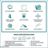 Blissful Comfort cotton double bedsheet (90x100), 160 thread count, 2 pillow covers included, Queen size from India