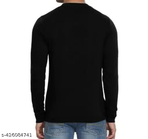 Black Full-Only Lifeline Men's Polycotton Long Sleeve T-shirt, printed with urban streetwear design, available in various sizes