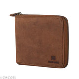 Handmade Hunter leather RFID-blocking wallet with extra card slots, solid leather design in two tone colors, premium size 11x2x9cm (folded)