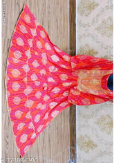 Rayon Anarkali long kurta, printed combo, three-quarter sleeves, Indian traditional fashion for women