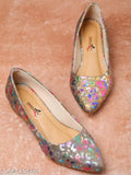 Synthetic printed ballerinas, comfortable pump shoes for girls, durable and slip-on, best quality material, India origin