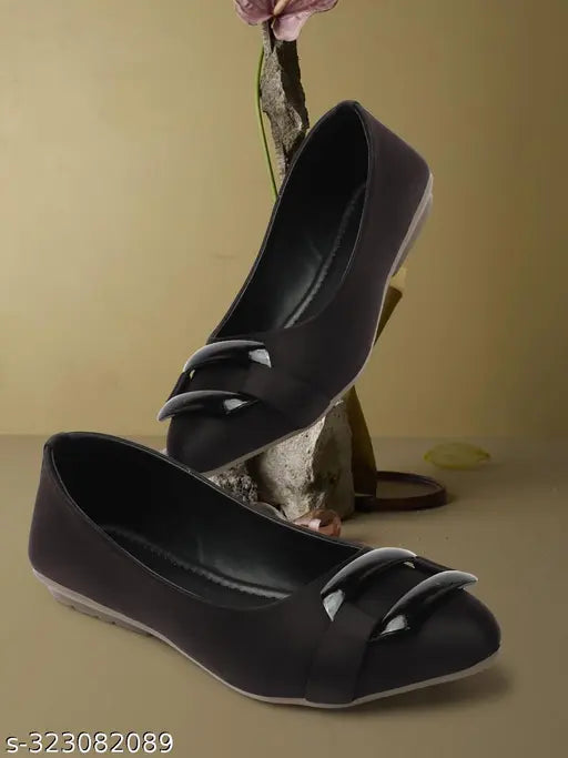 PU printed bellies for women - stylish, slip-on ballerinas by Mahi Enterprises, India