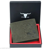 Genuine leather, RFID-blocking men's wallet with 2 compartments and free size (11cm x 9cm), classic design for a timeless style