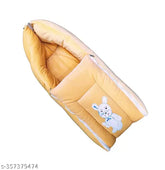 Kukraila cotton baby sleeping bag, embroidered net design for newborn co-sleeping, unisex infant portable bassinet (0-9 months), India-made