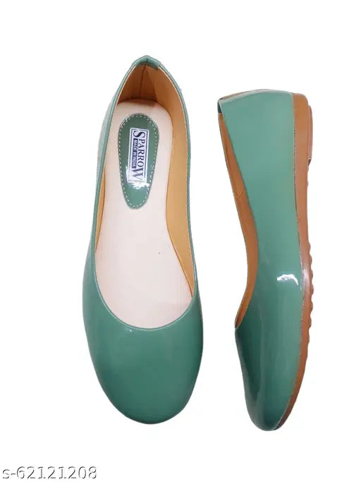 Synthetic women's ballerinas - durable, comfortable, solid design for a fashionable look (Indian made)