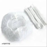 Non-woven white bouffant caps (100 pack) - protective surgical headgear for kitchens, hospitals, gardening, and beauty parlors, made in India