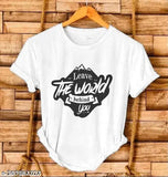Comfy cotton, modern men's short sleeve t-shirts with printed patterns, pack of 3 from India